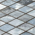 thumbnail image 3 of The Tile Life Banff 4" x4" Onice Azzurro Matte Porcelain Mosaic Tile Sample, 1 Piece, 3 of 14