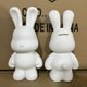 thumbnail image 4 of Typpkmm New Diy Paint Fluid Animal Bear Rabbit Lucky Dragon Hand Painted Home Decoration Doll White, 4 of 4