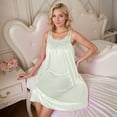 thumbnail image 6 of HomeGardon Nightgowns for Women,Summer Dresses Women's Lace Sleeveless Plus Ice Silk Midlength Nightdress, 6 of 6