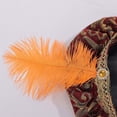 thumbnail image 6 of QSAWXQZ Men's Vintage Tudor Hat Brocade Flat Cap Medieval Headwear for Festival Free Size, 6 of 9