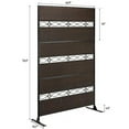 thumbnail image 5 of 2024 New Rattan Outdoor Privacy Screen, Stand Freestanding Balcony Privacy Screen, Decorative Privacy Fence and Room Divider for Patio, Garden, Backyard, Pool, Indoor, 5 of 8