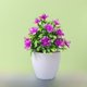 thumbnail image 2 of Planta artificial en maceta, flor artificial, decoración de plástico, rosa, bonsái, decoración de escritorio para el hogar interior, ciruelo de cinco hojas, 2 of 5