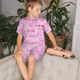 thumbnail image 4 of Fotbe Best Mom ever Pijama Estampada de 2 Piezas para Niños – Ropa de Dormir de Manga Corta Cómoda para Niños y Niñas, Camiseta y Shorts de Algodón-X-Large, 4 of 6