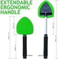thumbnail image 2 of Windshield Window Cleaner Tool,Car Window Cleaner Tool With Handle,Unique Pivoting Triangular Head,3 Washable Reusable Microfiber Bonnets,Car & Home Inside Interior Exterior Use, 2 of 6