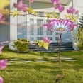 thumbnail image 2 of Bañera para pájaros MUMTOP de cristal de 79 cm de altura con estaca de metal, color rosa, 2 of 7