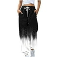 thumbnail image 2 of Aueoeo Women's High Waisted Baggy Sweatpants Graphic Printed Workout Loungewear Jogging Athletic Trousers with Pockets, 2 of 5