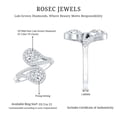 thumbnail image 5 of Rosec Jewels Lab Created Diamond Wrap Ring (EF-VS Quality) - Designer Ring for Mothers Day, 14K White Gold, US 4.50, 5 of 8