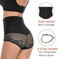 thumbnail image 3 of QRIC Women High Waist Tummy Control Panties Shapewear Butt Lifter Body Shaper Slimming Lace Underwear Shorts, 3 of 6