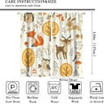 thumbnail image 2 of Kids Baby Woodland Curtains Forest Animals Cartoon Girls Children''s Cute Cartoon Funny Colorful Weeds Plants Fox Blackout Rod Pocket Curtains for Bedroom Living Room Window Drapes 42x54 Inch, 2 of 6