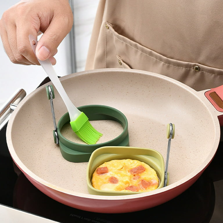 GOODLIEST Egg Fryer Mould Anti-Scalding High Temperature Resistance Useful  Square Round Pancake Omelette Mold