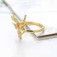 thumbnail image 3 of Antelope Skull Ring Personality For Men And Women Couples, 3 of 5