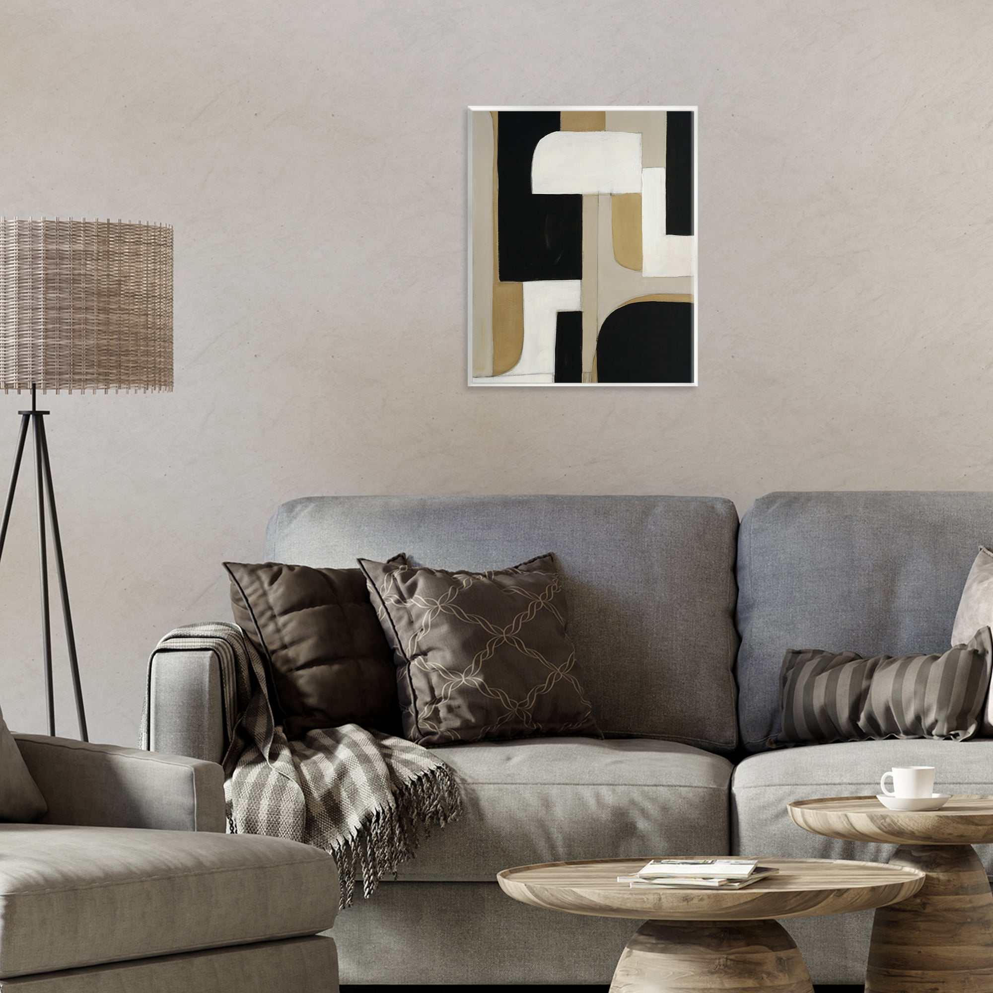 Stupell Industries Minimalist Geometrics in Neutrals Wall Plaque Art, design by Kippi Leonard