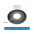thumbnail image 2 of Decoración de Tapa de Tubería de 5PCS de 4.7 a 5.5in (120-140mm), Tapa de Tubería Flange de Plástico PP, Negro, 2 of 6