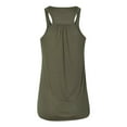 thumbnail image 3 of COUVER Women's Flowy Racerback Tank , Military Green , X-Large, 3 of 4