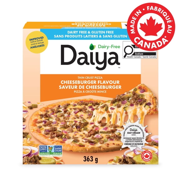 Daiya Dairy Free Gluten Free Cheeseburger Flavour Pizza, Vegan (Frozen), 363g