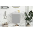 thumbnail image 4 of DUOSONG [Viedo]Contemporary 16" Wall-Mounted Bathroom Vanity Combo Cabinet With Ceramic Basin - Ideal For Small Bathrooms Grey MDF Bath & Faucets Bathroom Vanities, 4 of 26