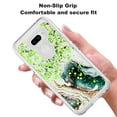 thumbnail image 3 of LG Harmony 4 Case, LG Xpression Plus 3 Case, LG Premier Pro Plus Case, Rosebono Hybrid Bling Glitter Sparkle Epoxy Graphic Marble Armor Case for LG Harmony 4 (Green), 3 of 5