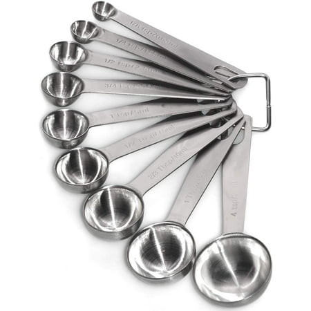 

Rirool Stainless Steel Measuring Spoons Set of 9 Piece