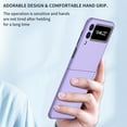 thumbnail image 7 of Feishell Ultra Thin Phone Case for Samsung Galaxy Z Flip3 2021,Shockproof Slim Fit Hard PC Hollow Button Comfortable Hand Grip Anti-Scratch Lightweight Durable Phone Case for Women Men,Purple, 7 of 7