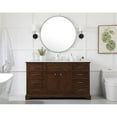 thumbnail image 6 of 60 inch single bathroom vanity in teak, 6 of 8