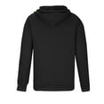 thumbnail image 5 of Evdexr Oversized Hoodies Men Pullover Zip Up Hooded Drawstring Sport Coat Casual Long Sleeve Zipper Pockets Fleece Sweatshirts Plain Cotton Jacket Black M, 5 of 6