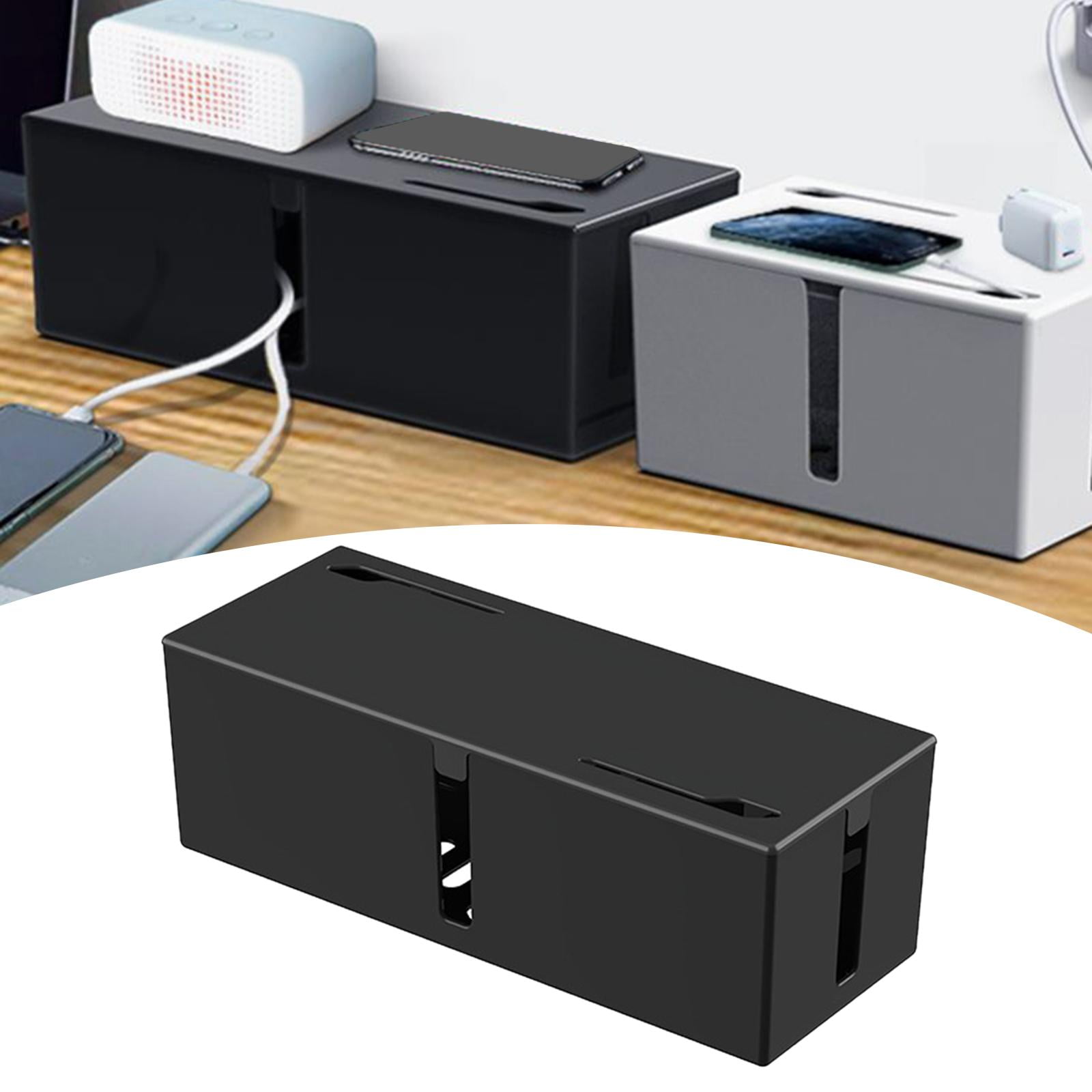 Cable Storage Box Desk Cable Management solution Cable Management Box, Cord Holder, for USB Hub, Desk, Computer, Home TV , L L