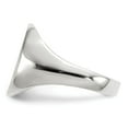 thumbnail image 3 of Real 14kt White Gold 13.5x12.5mm Closed Back Signet Ring Size: 7; for Adults and Teens; for Women and Men, 3 of 5