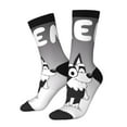 thumbnail image 2 of Saiise Bluey Funny Socks Men Women Adults Novelty Graphic Crew Tube Socks Crazy Design Casual Dress Socks for Sports,Running,Travel, 2 of 7