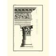thumbnail image 2 of Borra, Giovanni 25x32 White Modern Wood Framed Museum Art Print Titled - B and W Column and Cornice IV, 2 of 4