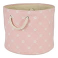 thumbnail image 1 of Design Imports CAMZ14256 Polyester Trellis Paw Round Pet Bin, Pink - Small, 1 of 4