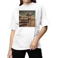 thumbnail image 2 of Cowboy Bull in Western Town Women's T-shirt, 2 of 3