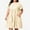 Orange, variant on Vivianyo HD Women's PLuse Size Round Neck Gingham Tiered Dresses, Ruffle Short Sleeve Loose Casual Midi Sundresses With Pockets for Women, Women's Orange, Sizes L-5XL