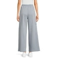 thumbnail image 3 of Self Esteem Juniors Wide Leg Fleece Cargo Pants, Sizes XS-XL, 3 of 5