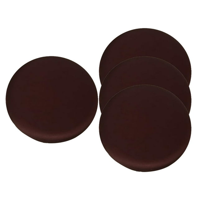 GROWTH TANK Rodeo 2 Pieces Bar Stool Cushion Round Waterproof Soft Polyester Elastic Durable brown