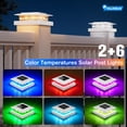 thumbnail image 2 of Luces solares tipo poste NIORSUN, impermeables, 12 unidades (blancas), 2 of 8