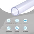 thumbnail image 3 of Uxcell 1 Pack Clear Pipe Rigid Water Pipe 20mm x 25mm, 3 of 6