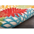 thumbnail image 3 of Nourison Aloha Indoor/Outdoor Tropical Floral Green 2'3" x 8' Area Rug, (8' Runner), 3 of 5