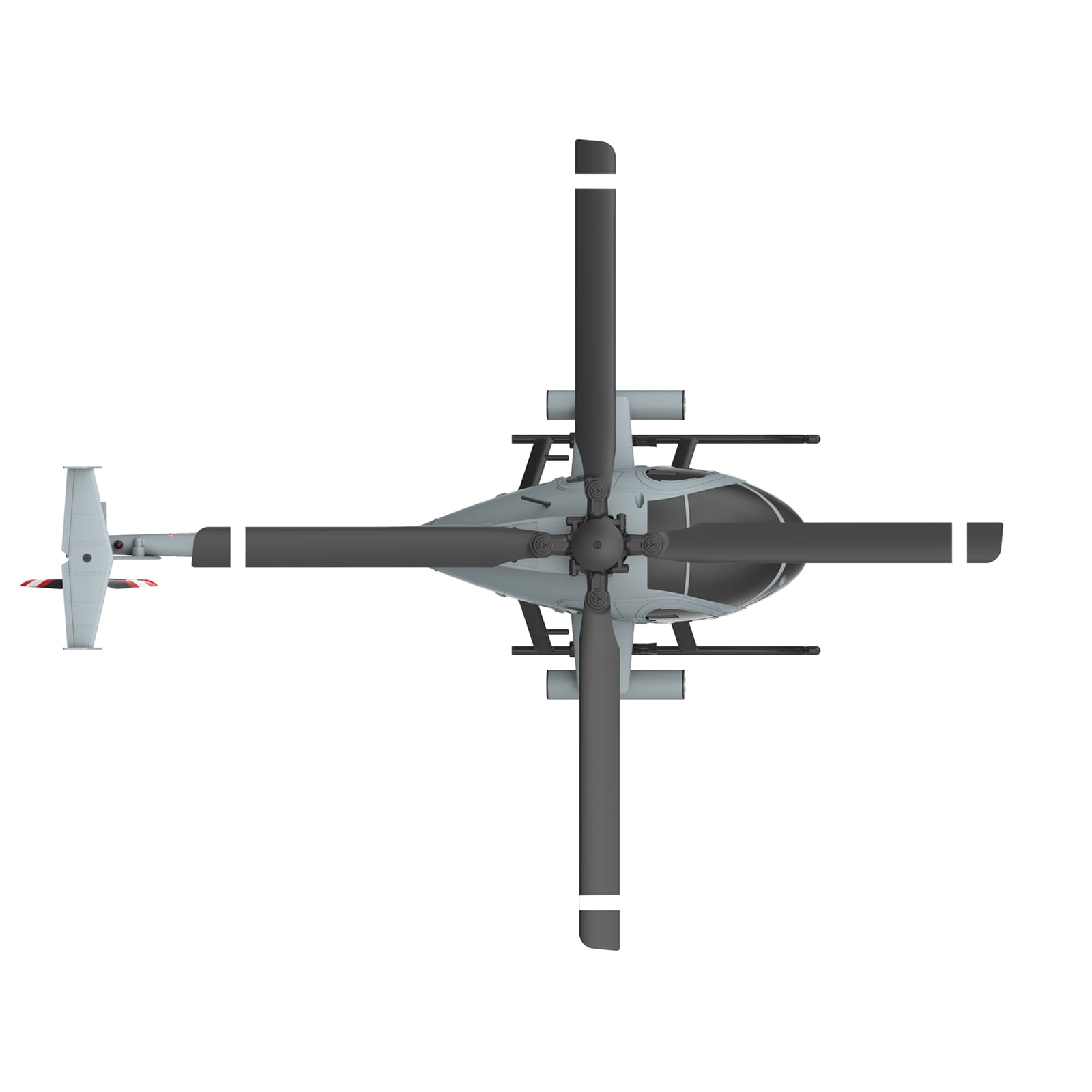 RC ERA C184 MD500 RC Helicopter with One Key Takeoff/Landing, 2.4G 4CH 6-Axis Gyro Single-propeller Aileronless Remote Control Helicopter with Altitude Hold & Optical Flow Positioning - RTF