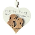 thumbnail image 4 of Letrero de amor de madera rústica, adorno para parejas, letrero decorativo de madera en forma de corazón para novio, novia, esposa, mesa de cocina , Estilo B, 4 of 8