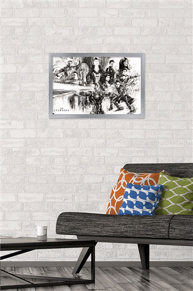 Marvel Eternals - Sketch Wall Poster, 14.725" x 22.375", Framed