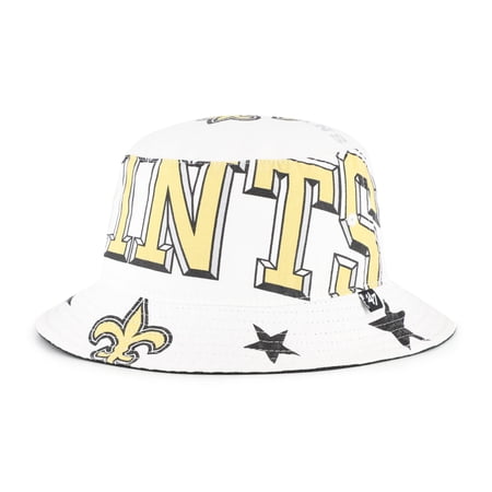 Women s 47 White New Orleans Saints Energize Bucket Hat