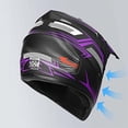 thumbnail image 3 of Casco de motocross Yesmotor para jóvenes y niños, integral, DOT, morado, 3 of 7