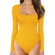 thumbnail image 1 of Xishao Womens Square Neck Short Sleeve/Long Sleeve Tops Bodysuit Jumpsuit Xishao ropa, 1 of 1
