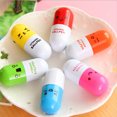 thumbnail image 2 of 6Pcs/set mini pill shaped smile face graffiti marker pens new and fashion, 2 of 6