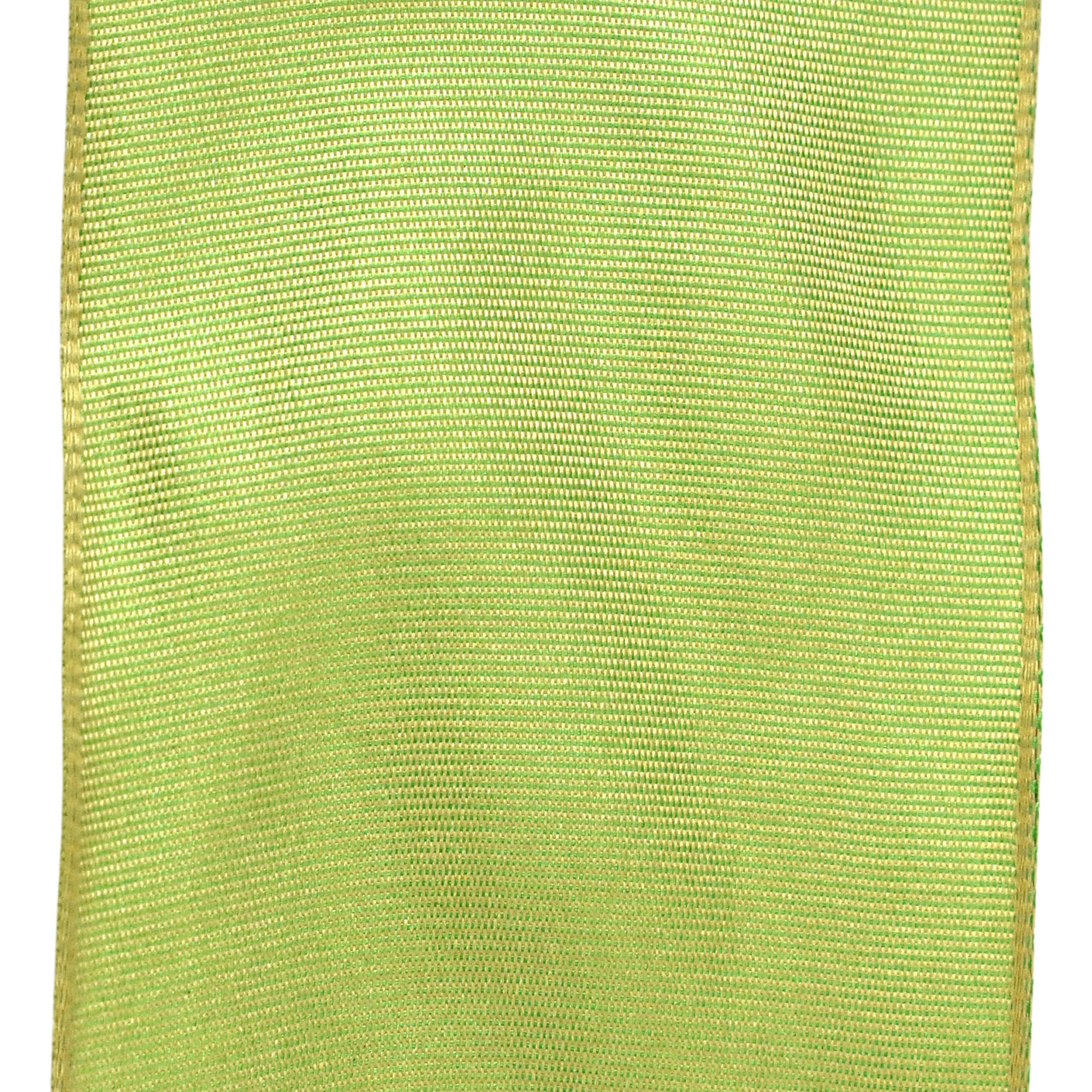 Two-Toned Grosgrain Wired Ribbon, 2-1/2-inch, 25-yard, Kiwi