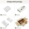 thumbnail image 3 of Wall Mounted Bathroom Sink,Small Cloakroom Basin Sink,Rectangle Ceramic Wash Basin,Right,White, 3 of 7