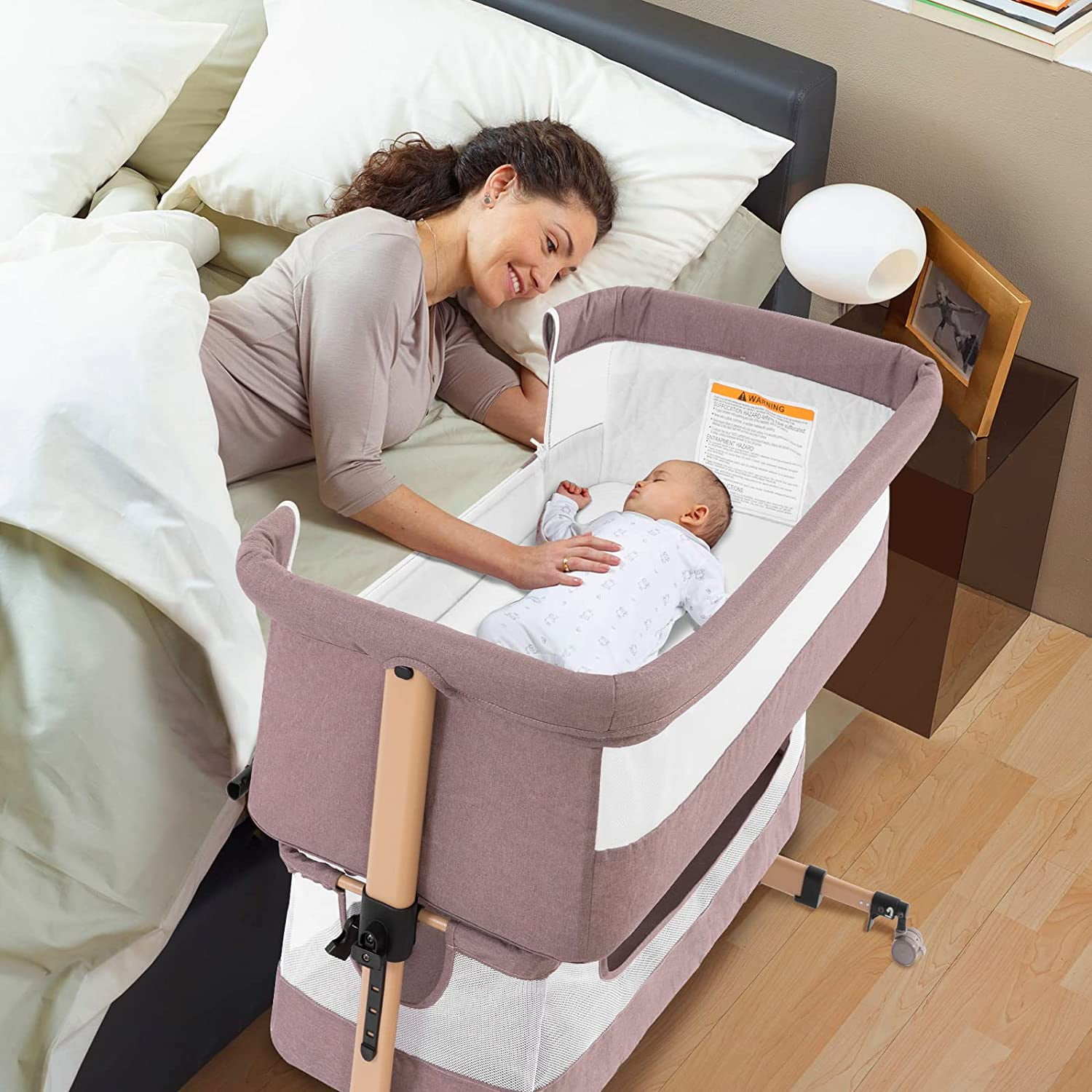 Faniks Baby Sleeper, Slanted Baby Bed, Newborn Bedside Bassinet Mattress