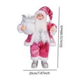 thumbnail image 3 of Noothes Santa Figurine Christmas Decoration, Christmas Gift Santa Statue Desktop Ornament - Traditional Design, Lifelike Appearance, Perfect for Home/Office/Christmas Party, Festive Holiday Gift, 3 of 7