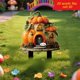 thumbnail image 5 of Estaca de calabaza plana 2D, decoración exterior de Halloween, resistente a intemperie, adorno novedoso, letrero de jardín para aceras exteriores., 5 of 10