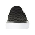 thumbnail image 4 of Vans Unisex Classic Slip on Canvas Shoes - Checkerboard Black/Black - 13.5 Women/12 Men, 4 of 5